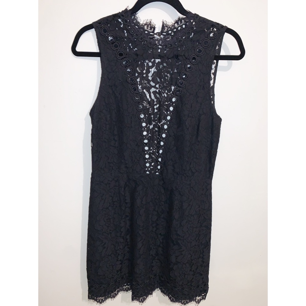 FREE PEOPLE | Black Lace Mini Dress
